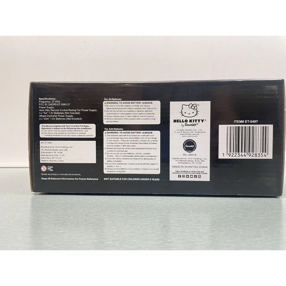 HELLO KITTY REMOTE CONTROL RACING CAR 8" AGES 8+ - Picture 9 of 11